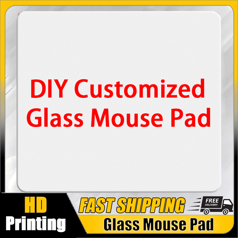 Tech Desktop Accessories - Mouse Pad de Vidro Personalizado com