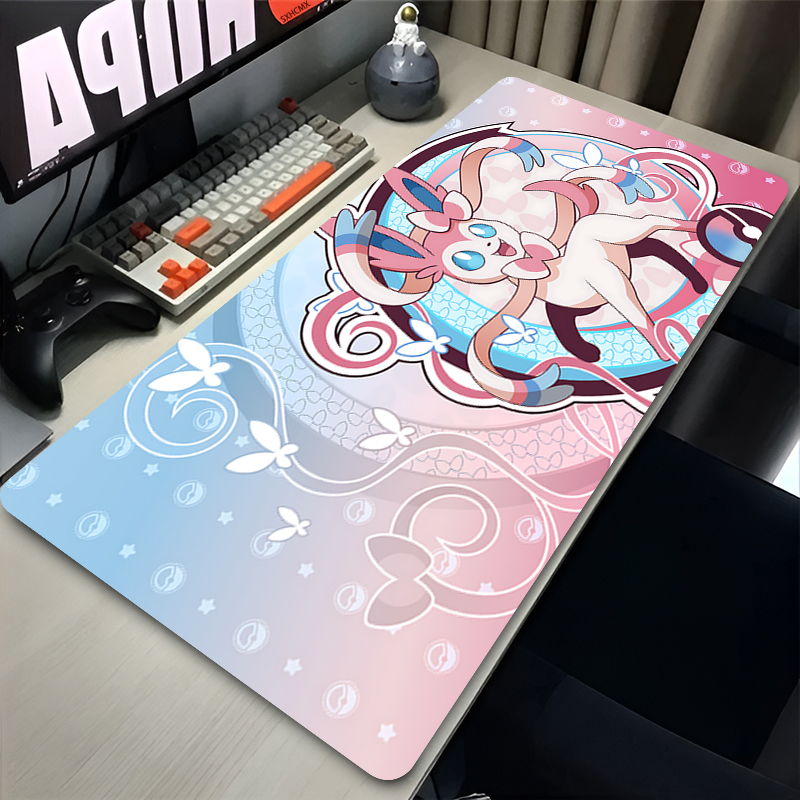 Tech Accessories For Desk - Mousepad Grande Rosa Fofo XXL para