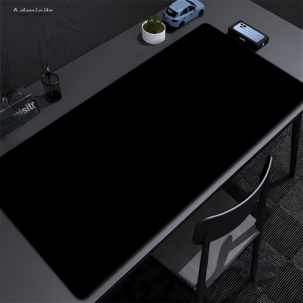 Tech Desktop Accessories - Grande preto mouse pad cor sólida