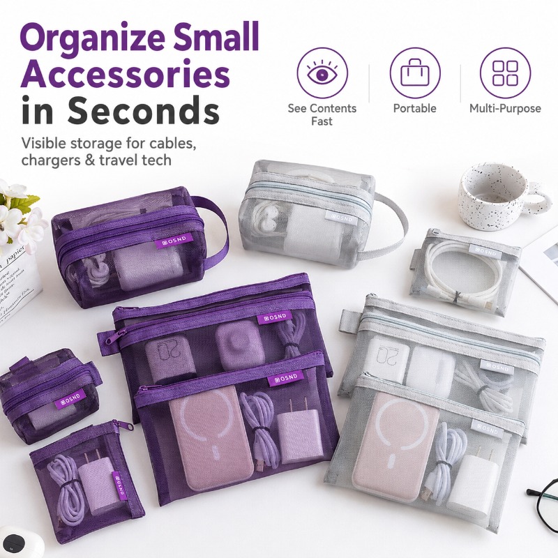 Kit com 6 Bolsas Organizadoras - Tech Woven Accessories avaliação e preço