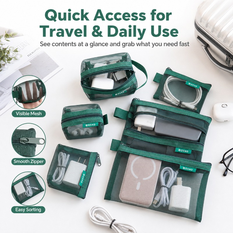 Kit com 6 Bolsas Organizadoras - Tech Woven Accessories avaliação e preço