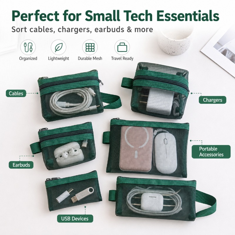 Kit com 6 Bolsas Organizadoras - Tech Woven Accessories avaliação e preço