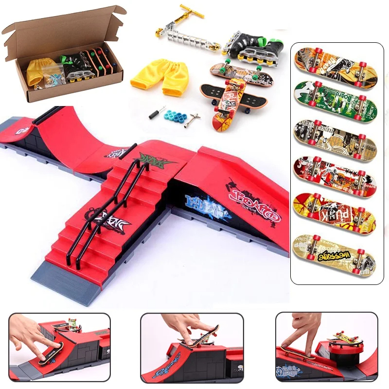 6-em-1 dedo skates diy skate p - Tech Deck Accessories avaliação e preço