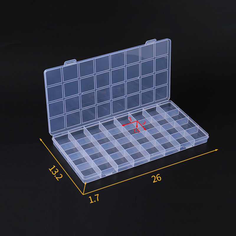 Transparente Rectangle Nail Ar - Tech Accessories Box avaliação e preço